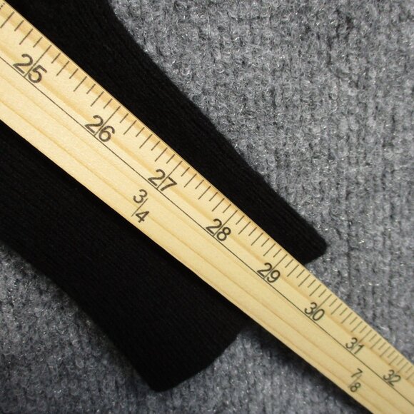 Cashmere Apt 9 Sweater Womens Large Black Gray Argyle Cardigan Lightweight Soft - Picture 11 of 14